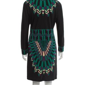 Tribal print Tory Burch dress size 10.  Excellent
